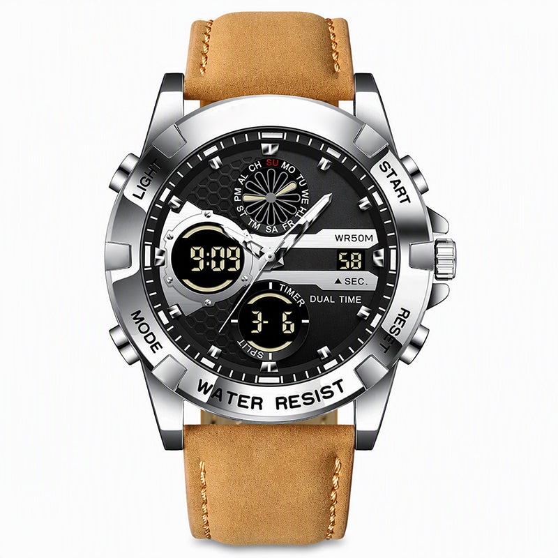 Men's Business Casual Multi-Functional Waterproof Outdoor Sports Watch