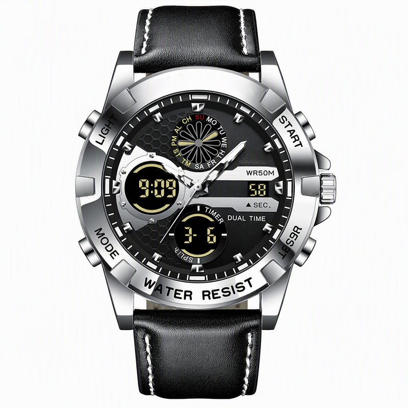 Men's Business Casual Multi-Functional Waterproof Outdoor Sports Watch