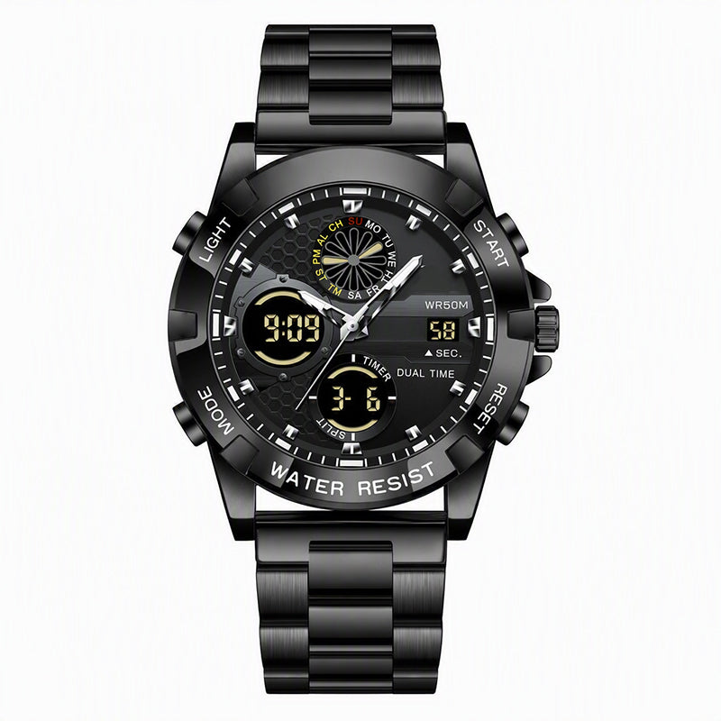 Men's Business Casual Multi-Functional Waterproof Outdoor Sports Watch
