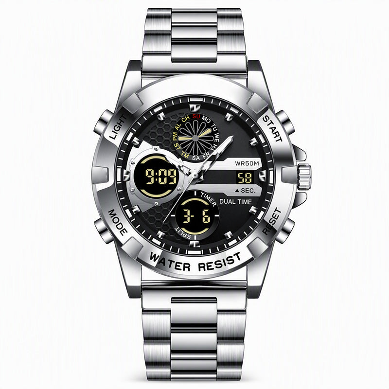Men's Business Casual Multi-Functional Waterproof Outdoor Sports Watch
