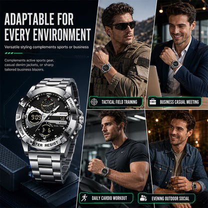 Men's Business Casual Multi-Functional Waterproof Outdoor Sports Watch
