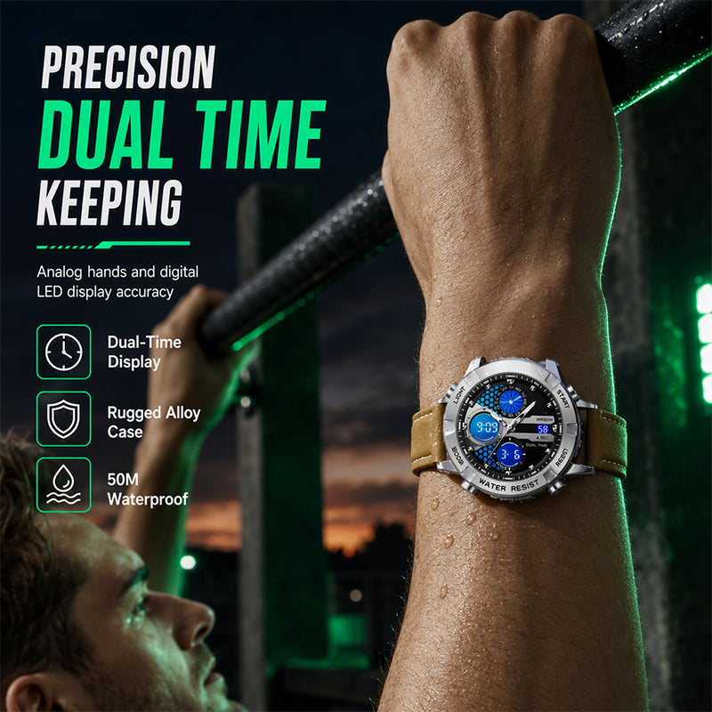 Men's Business Casual Multi-Functional Waterproof Outdoor Sports Watch