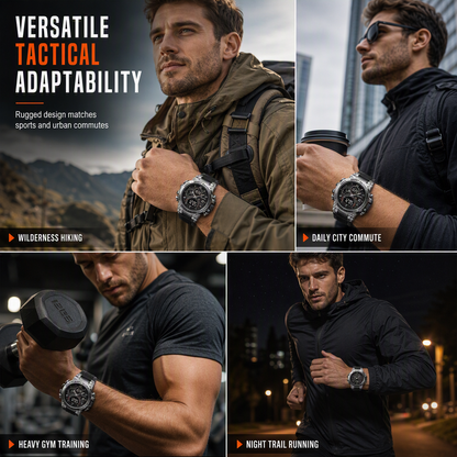 Tactical Style 50M Waterproof Multifunctional Digital Sports Watch