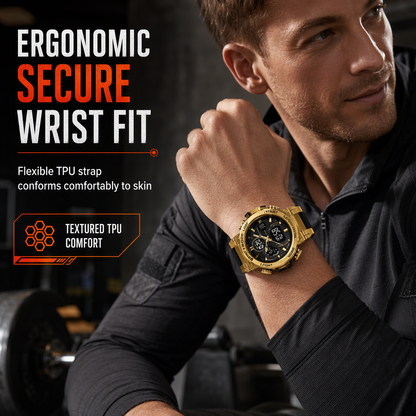 Tactical Style 50M Waterproof Multifunctional Digital Sports Watch