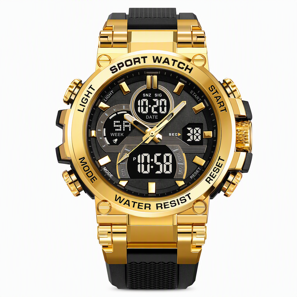 Tactical Style 50M Waterproof Multifunctional Digital Sports Watch