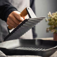 Cast Iron Steak & Burger Press with Wood Handle