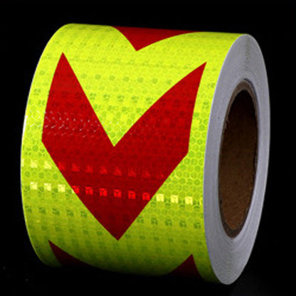 🔦 High-Visibility Arrow Reflective Tape – 5m Waterproof Self-Adhesive Safety Strip with Prismatic Reflectivity