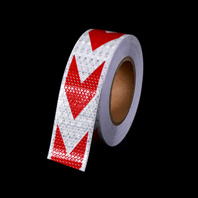 🔦 High-Visibility Arrow Reflective Tape – 5m Waterproof Self-Adhesive Safety Strip with Prismatic Reflectivity
