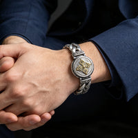 📿 50% OFF! ✨ Vintage Rotating Vajra Bracelet for Men – Smooth Rotating Centerpiece, Electroplated Copper Finish & Vintage-Inspired Texture – Bold Statement Style 💪