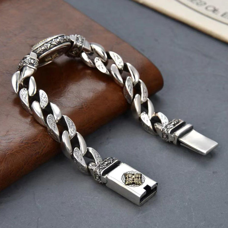 📿 50% OFF! ✨ Vintage Rotating Vajra Bracelet for Men – Smooth Rotating Centerpiece, Electroplated Copper Finish & Vintage-Inspired Texture – Bold Statement Style 💪