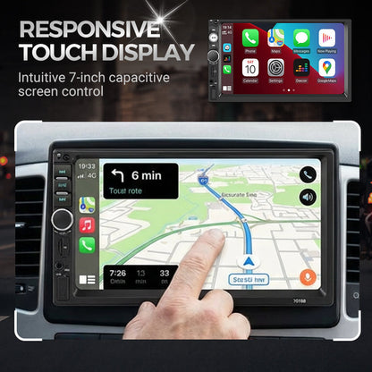 7-Inch Double DIN Car Stereo with iOS & Android Auto