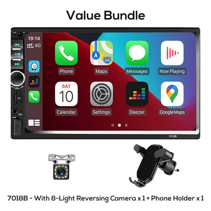 7-Inch Double DIN Car Stereo with iOS & Android Auto
