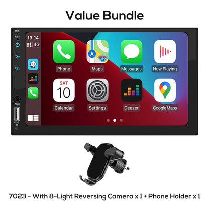 7-Inch Double DIN Car Stereo with iOS & Android Auto