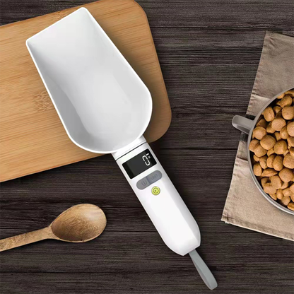 Rechargeable Pet Food Measuring Scoop with LCD Display