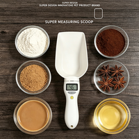Rechargeable Pet Food Measuring Scoop with LCD Display