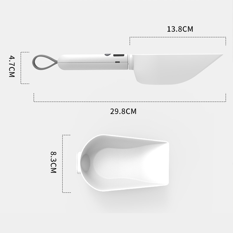 Rechargeable Pet Food Measuring Scoop with LCD Display