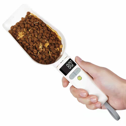 Rechargeable Pet Food Measuring Scoop with LCD Display