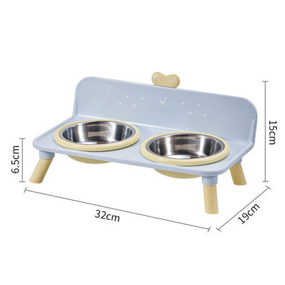 Elevated Detachable Pet Double Bowls