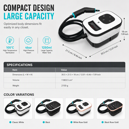Multifunctional High Temperature High Pressure Steam Cleaner with Digital Display for Household Kitchen Cleaning