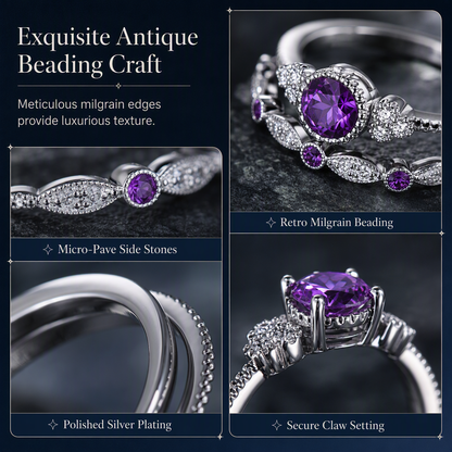 Women's Fashion Micro Pave Zircon Ring with Imitation Gemstone for Engagement and Couples