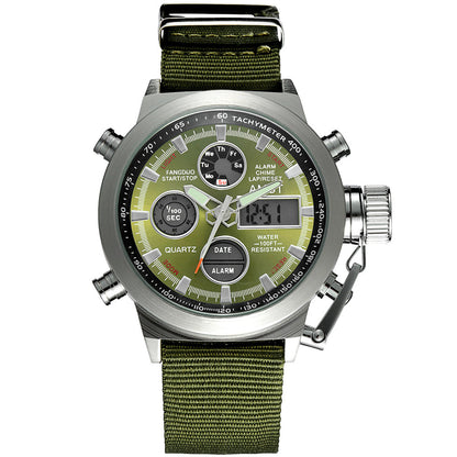 Men's Retro Digital Quartz Sports Watch