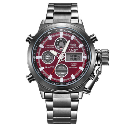 Men's Retro Digital Quartz Sports Watch