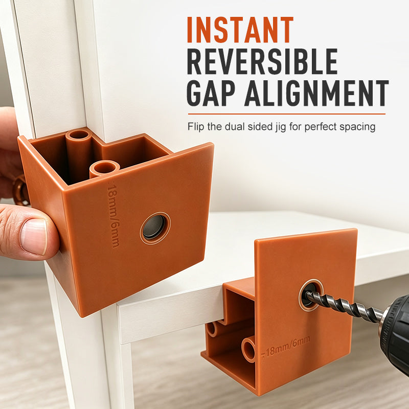 📢📢50% OFF !! ⏰3 in 1 Woodworking Installation Locator and Cabinet Rebounder Drilling with 20 and 23 Dual Use Scribing and Trimming Tool