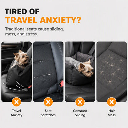 ⏳Time-Limited Special⏰Car Pet Booster Seat – Half-enclosed & travel-safe ✨
