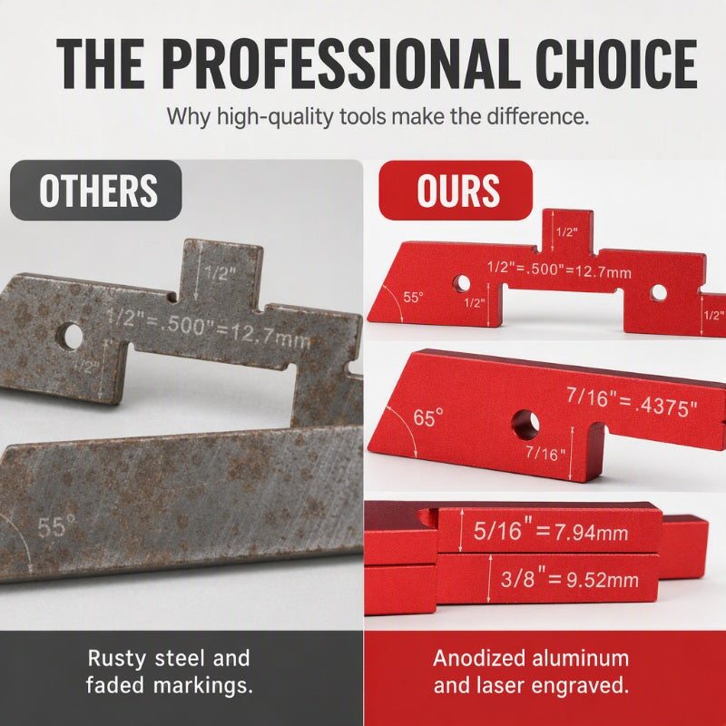 📐 50% OFF NOW! 🛠️ Aluminum Setup Blocks – Laser-Etched, Anodized & Precise – For Table Saws, Router Tables & Drill Presses 🔧