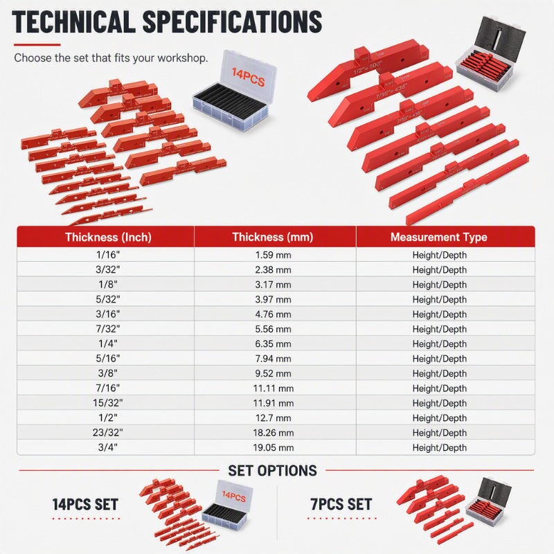 📐 50% OFF NOW! 🛠️ Aluminum Setup Blocks – Laser-Etched, Anodized & Precise – For Table Saws, Router Tables & Drill Presses 🔧