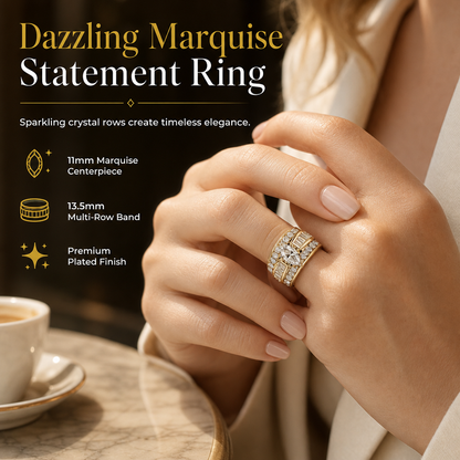 Plated Cubic Zirconia Engagement Ring Fashion Jewelry