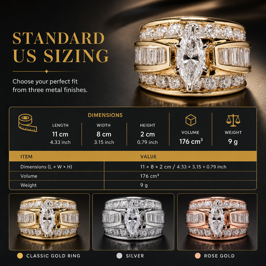 Plated Cubic Zirconia Engagement Ring Fashion Jewelry