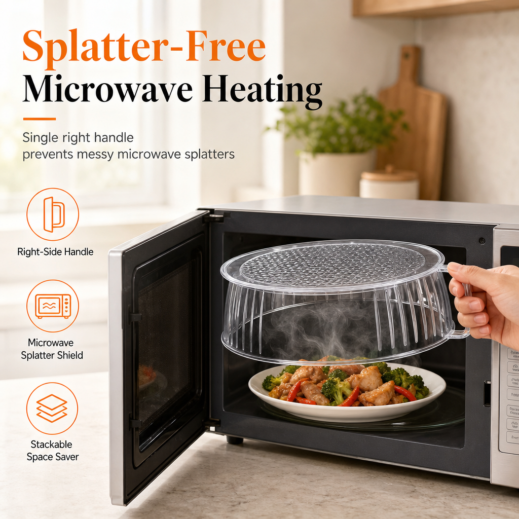 Multi-Layer Stackable Microwave Food Cover