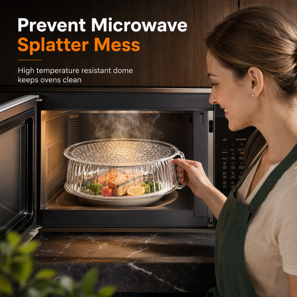 Multi-Layer Stackable Microwave Food Cover