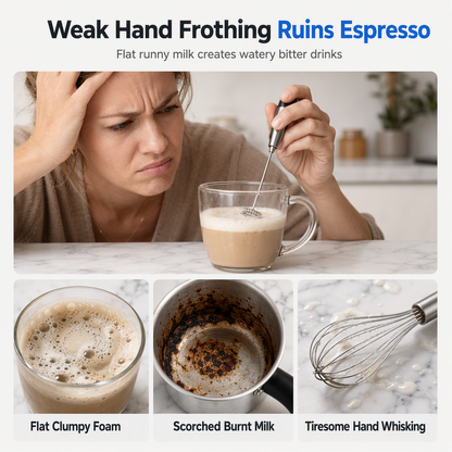 Electric Magnetic Levitation Milk Frother and Warmer Jug High Hot and Cold Milk Foamer for Home Use