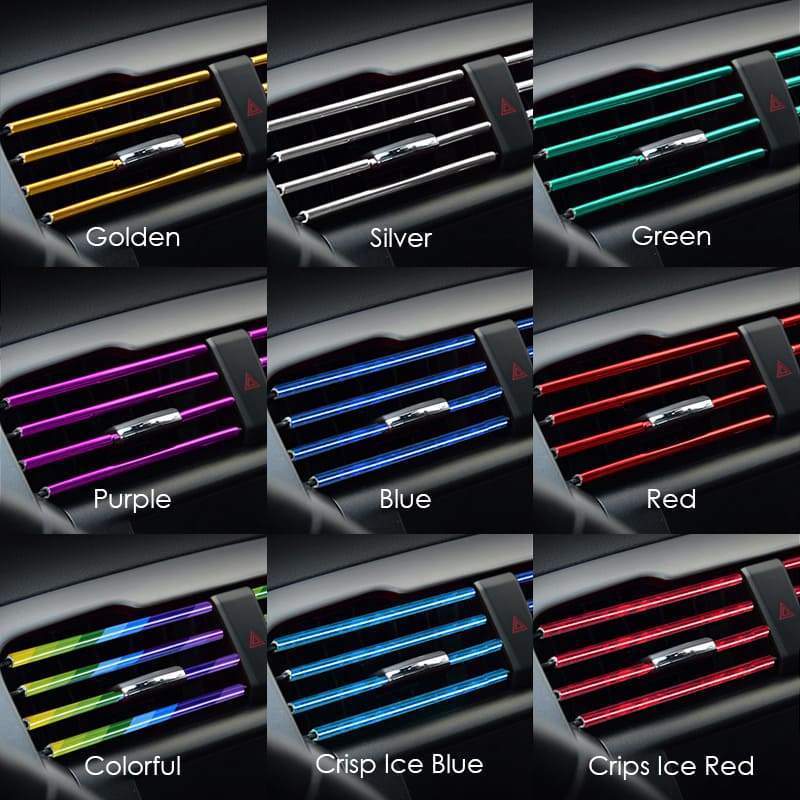 ⏳Limited-time 50% off⏰Car Vent Decorative Strip (10 Pcs) 🚗🍃✨