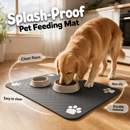 🐶 LIMITED‑TIME 50% OFF! 🍽️ Easy-Clean Pet Feeding Mat – Splash-Proof Diatom Mud Surface, Textured Anti-Slip Grip & Floor-Friendly Design – Keep Feeding Areas Neat in Seconds 🧽