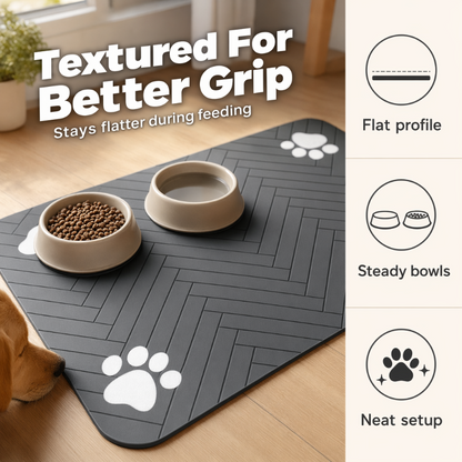 🐶 LIMITED‑TIME 50% OFF! 🍽️ Easy-Clean Pet Feeding Mat – Splash-Proof Diatom Mud Surface, Textured Anti-Slip Grip & Floor-Friendly Design – Keep Feeding Areas Neat in Seconds 🧽