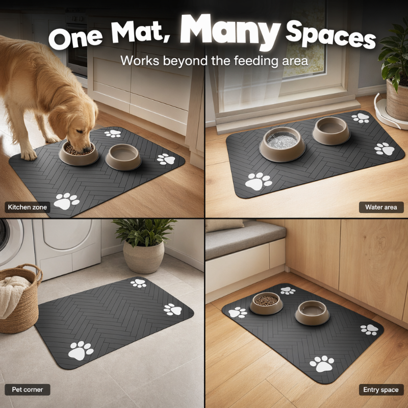 🐶 LIMITED‑TIME 50% OFF! 🍽️ Easy-Clean Pet Feeding Mat – Splash-Proof Diatom Mud Surface, Textured Anti-Slip Grip & Floor-Friendly Design – Keep Feeding Areas Neat in Seconds 🧽