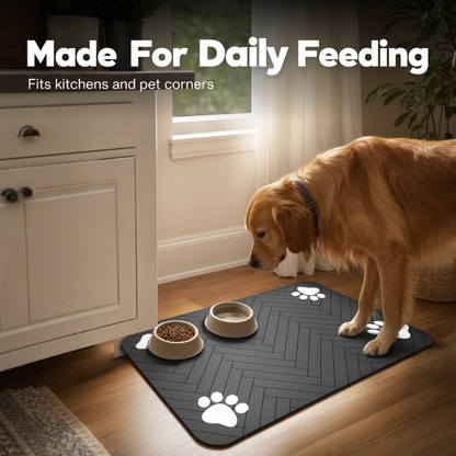 🐶 LIMITED‑TIME 50% OFF! 🍽️ Easy-Clean Pet Feeding Mat – Splash-Proof Diatom Mud Surface, Textured Anti-Slip Grip & Floor-Friendly Design – Keep Feeding Areas Neat in Seconds 🧽