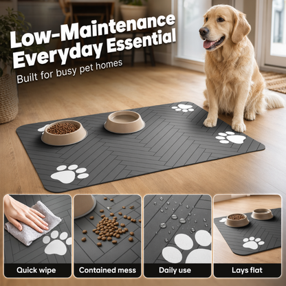 🐶 LIMITED‑TIME 50% OFF! 🍽️ Easy-Clean Pet Feeding Mat – Splash-Proof Diatom Mud Surface, Textured Anti-Slip Grip & Floor-Friendly Design – Keep Feeding Areas Neat in Seconds 🧽