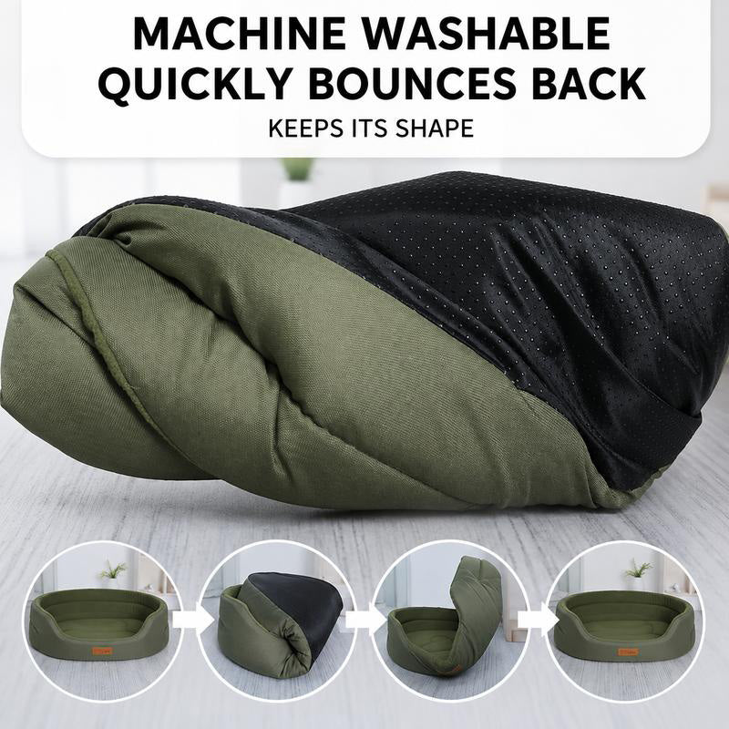 Cozy Reversible Cushion Pet Bed for All Seasons