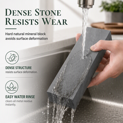 ⏳Time-Limited Special⏰Natural Whetstone 3000 Grit – Green Slurry, Single-Sided Sharpening Stone🔪