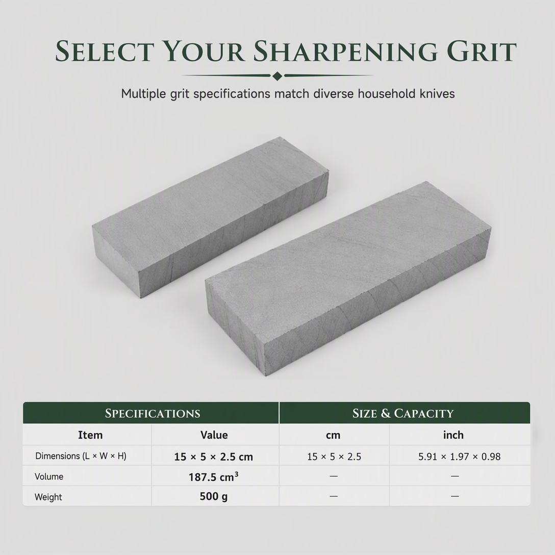 ⏳Time-Limited Special⏰Natural Whetstone 3000 Grit – Green Slurry, Single-Sided Sharpening Stone🔪