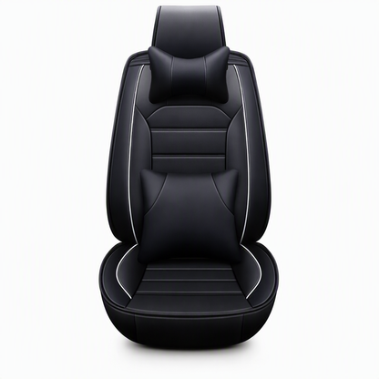 ⏳Time-Limited Special⏰Full-Coverage Leather Car Seat Covers – All-Season Protection, 5D Surround & Safety Split Seams – Universal Fit 🛡️