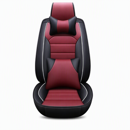 ⏳Time-Limited Special⏰Full-Coverage Leather Car Seat Covers – All-Season Protection, 5D Surround & Safety Split Seams – Universal Fit 🛡️