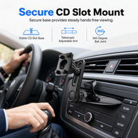 Car CD Slot and Air Vent Adjustable Gravity Phone Mount Holder Bracket Accessory