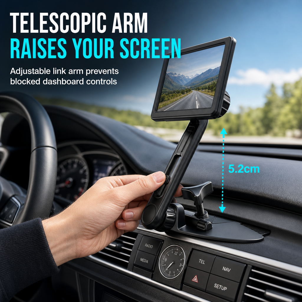 Car CD Slot and Air Vent Adjustable Gravity Phone Mount Holder Bracket Accessory