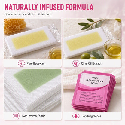 Professional Face and Body Wax Strip Kit