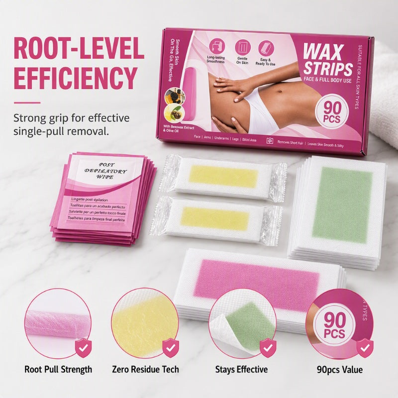 Professional Face and Body Wax Strip Kit